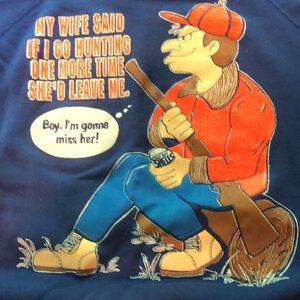 Hunting long sleeve sweatshirt blue Large